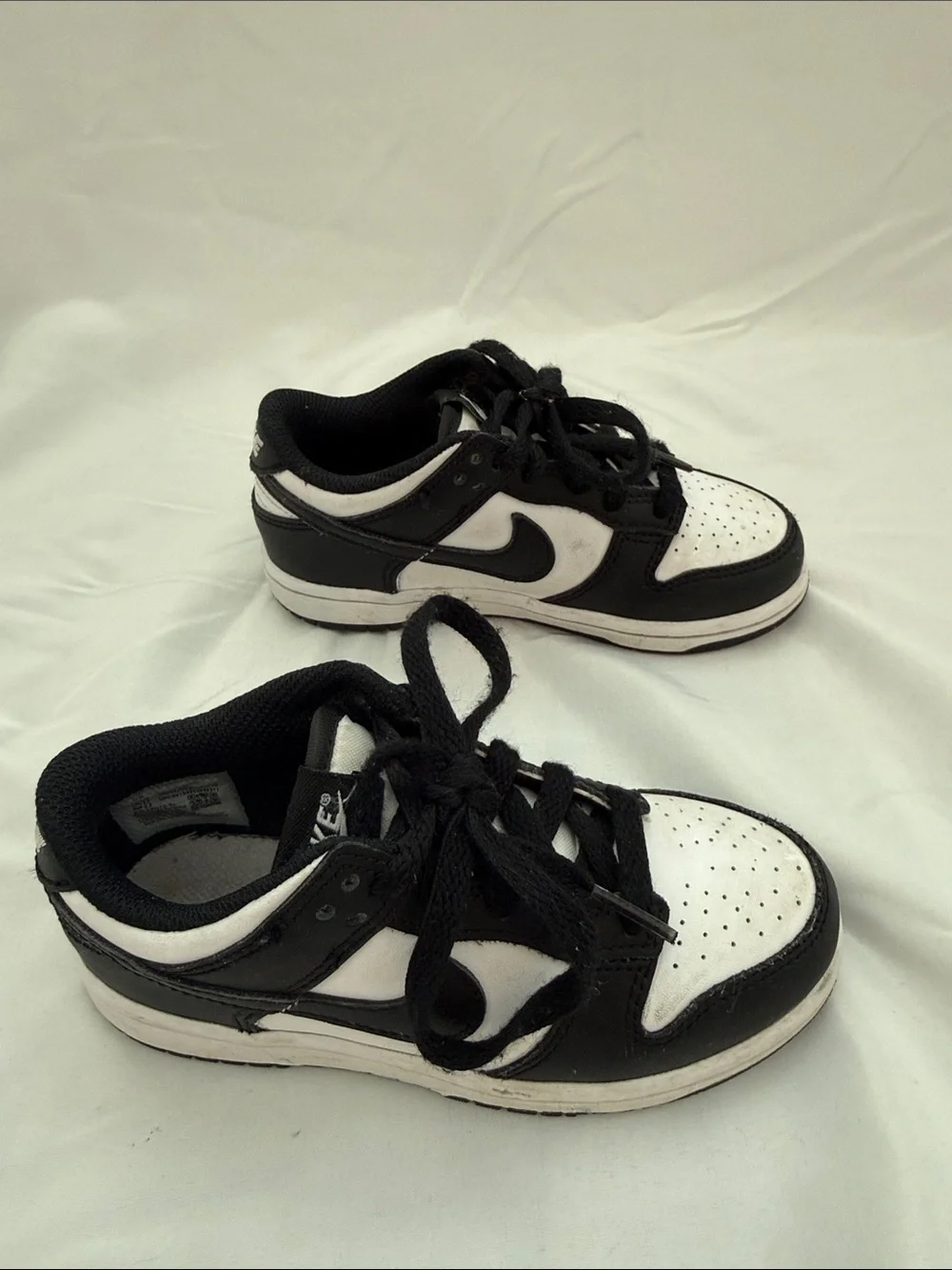 Nike Kids Dunk Black and White Low-Top Sneakers